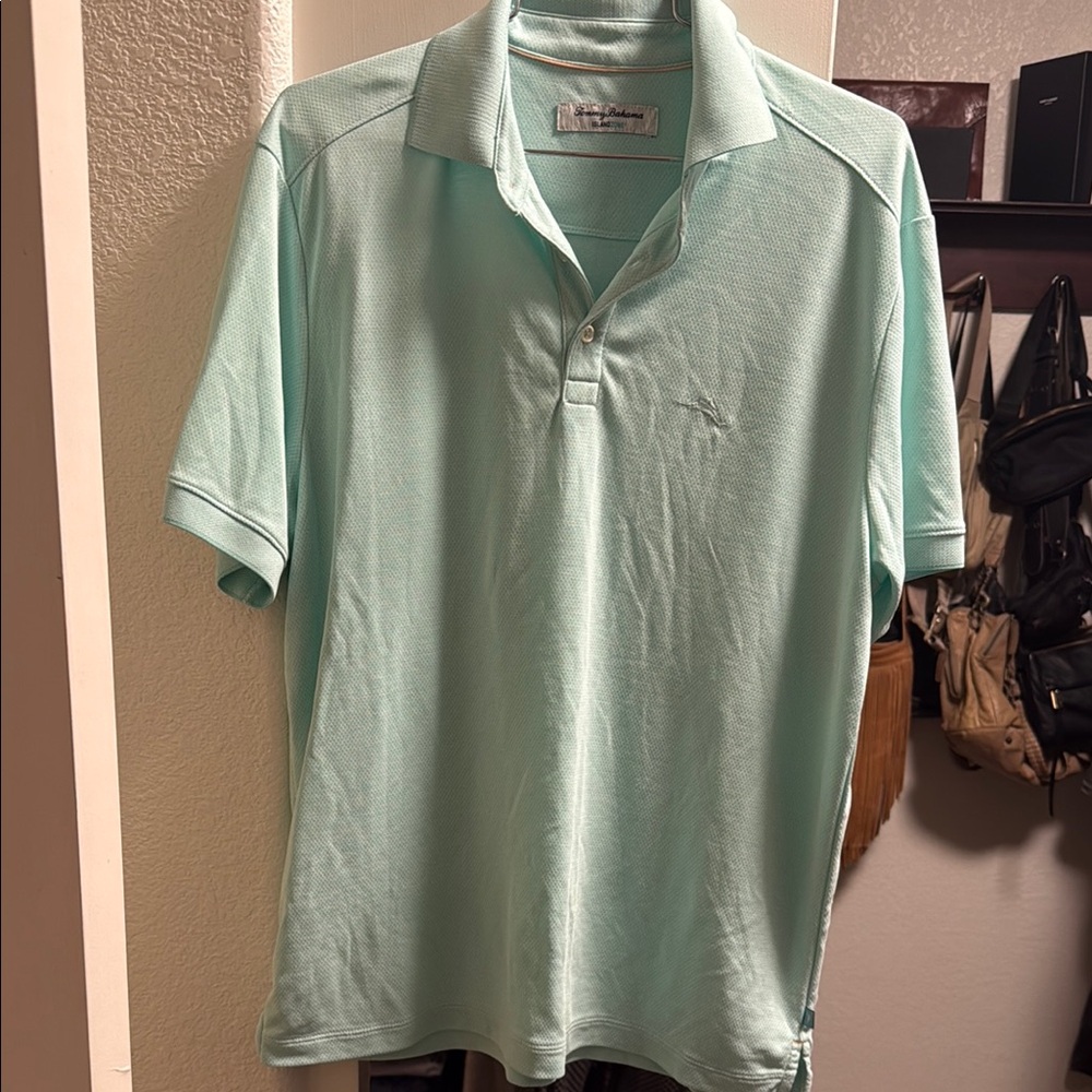 Tommy Bahama Green Polo Shirt Classic Style